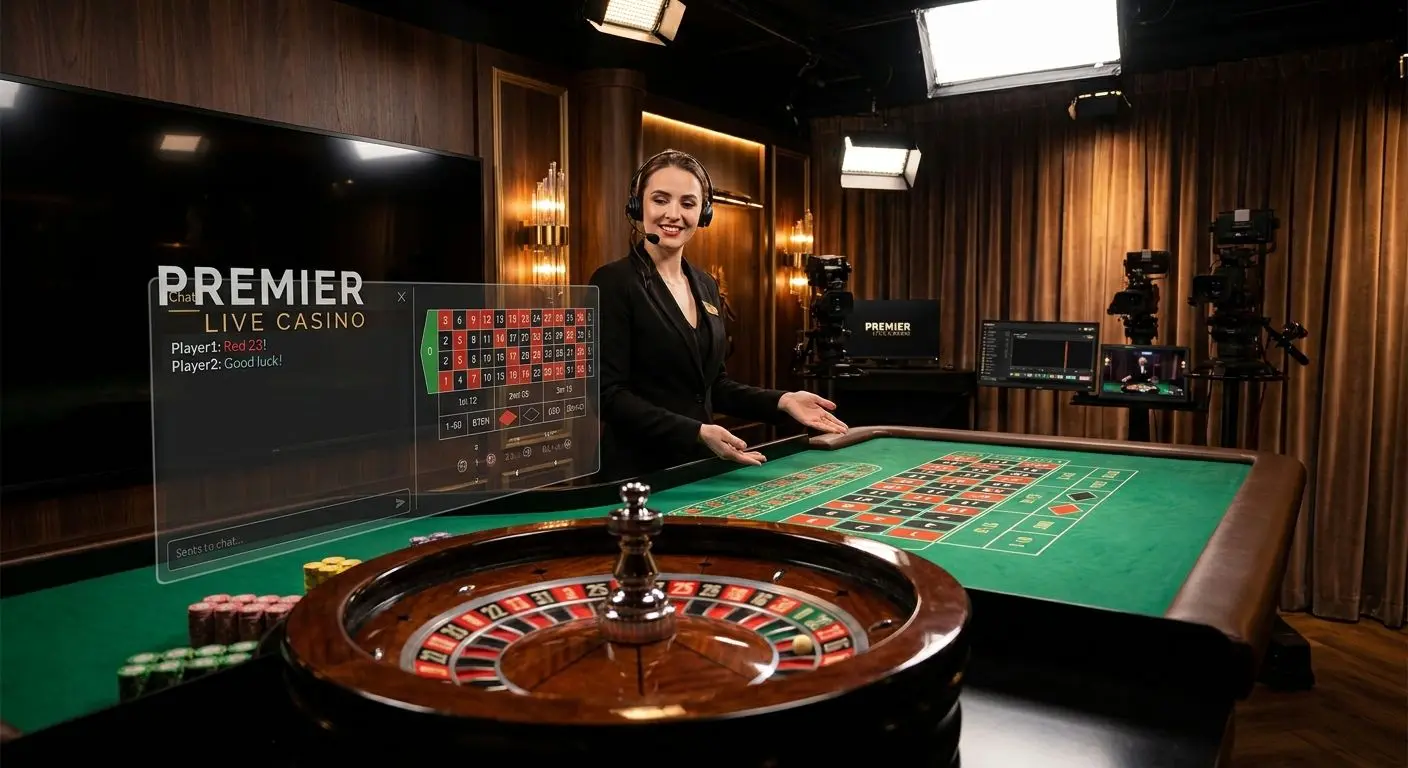 Ruleta en vivo con crupier profesional y chat en pantalla